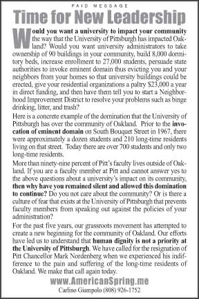 University Times Paid Message
